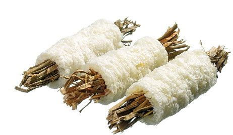 Knabberrolle aus Puffreis und Petersilie